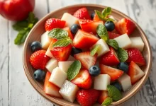 Photo of Фруктовый салат с мятой